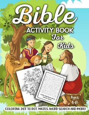 Cover of Bible Activity Book for Kids Ages 4-8