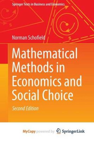 Cover of Mathematical Methods in Economics and Social Choice