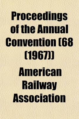 Book cover for Proceedings of the Annual Convention (68 (1967))