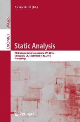 Cover of Static Analysis