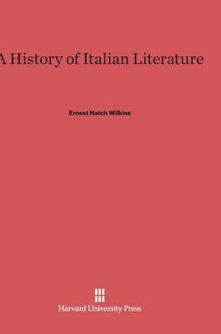 Cover of A History of Italian Literature