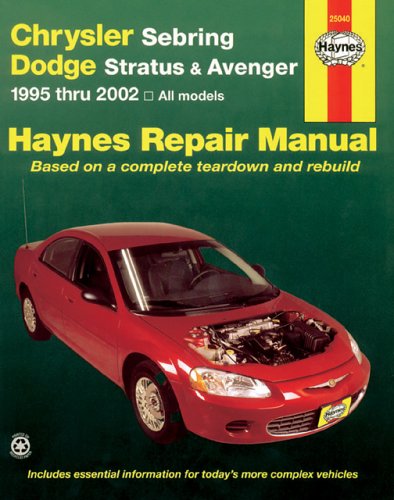 Book cover for Chrysler Sebring, Dodge Stratus and Avenger