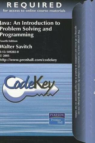 Cover of Java Codekey Access Code Card