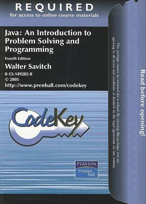 Book cover for Java Codekey Access Code Card