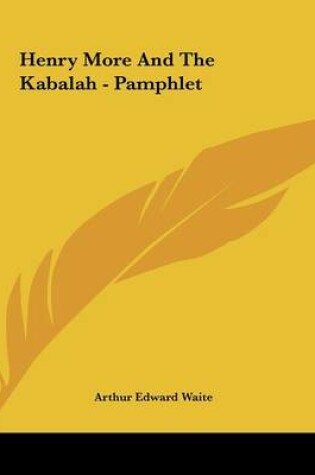 Cover of Henry More and the Kabalah - Pamphlet