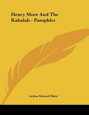 Book cover for Henry More and the Kabalah - Pamphlet