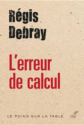 Book cover for L'Erreur de Calcul