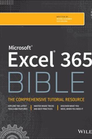 Cover of Microsoft Excel 365 Bible