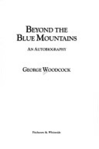 Cover of Beyond the Blue Mountains