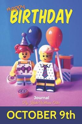 Book cover for Happy Birthday Journal October 9th