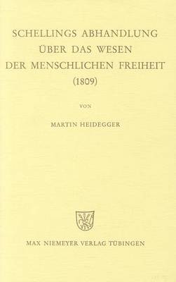 Book cover for Schellings Abhandlung UEber das Wesen der menschlichen Freiheit (1809)