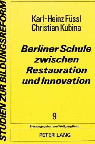 Cover of Berliner Schule Zwischen Restauration Und Innovation