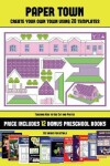 Book cover for Teaching Kids to Use Cut and Pastes (Paper Town - Create Your Own Town Using 20 Templates)