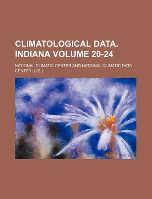 Book cover for Climatological Data. Indiana Volume 20-24