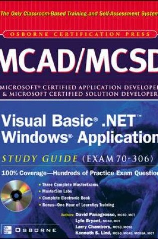 Cover of MCAD/MCSD Visual Basic(r) .NET(tm) Windows(r) Applications Study Guide (Exam 70-306)