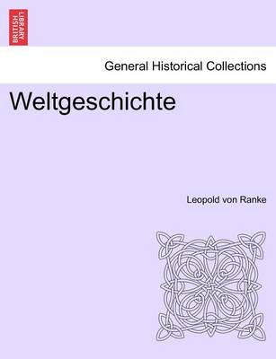 Book cover for Weltgeschichte. Zweiter Band.