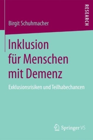 Cover of Inklusion für Menschen mit Demenz