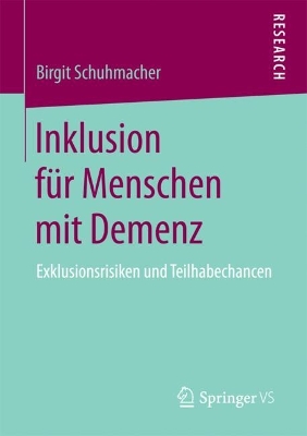 Book cover for Inklusion für Menschen mit Demenz