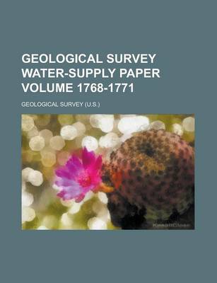 Book cover for Geological Survey Water-Supply Paper Volume 1768-1771