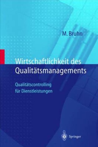 Cover of Wirtschaftlichkeit des Qualitätsmanagements