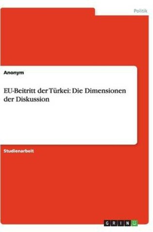 Cover of Eu-Beitritt Der Turkei