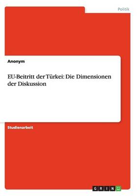 Book cover for Eu-Beitritt Der Turkei