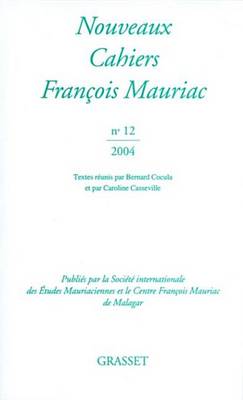 Book cover for Nouveaux Cahiers Francois Mauriac N12