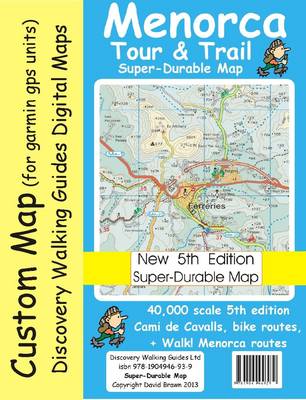 Book cover for Menorca Tour & Trail Custom Map