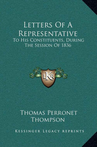 Cover of Letters of a Representative