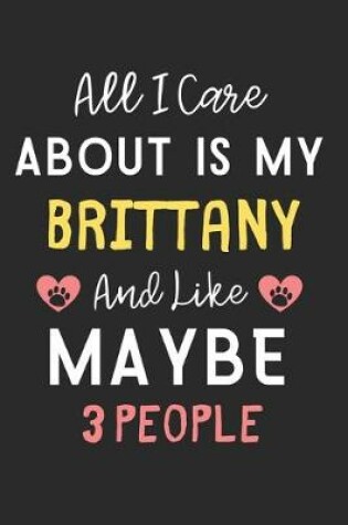 Cover of All I care about is my Brittany and like maybe 3 people