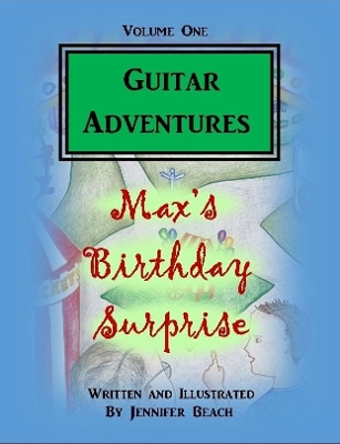 Book cover for Guitar Adventures, Max's Birthday Surprise