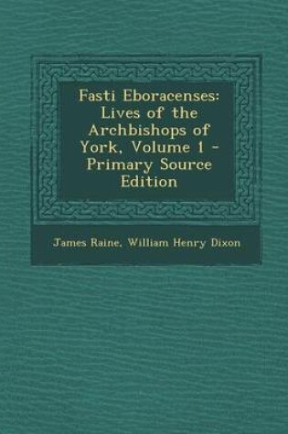 Cover of Fasti Eboracenses