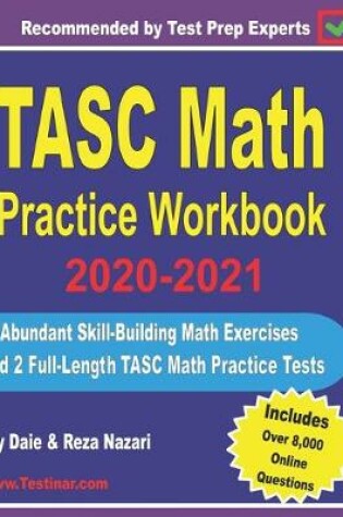 Cover of TASC Math Practice Workbook 2020-2021