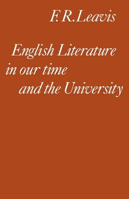 Book cover for English Literature in our Time and the University