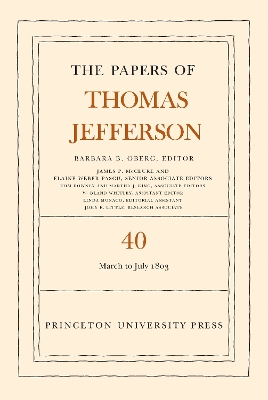 Cover of The Papers of Thomas Jefferson, Volume 40