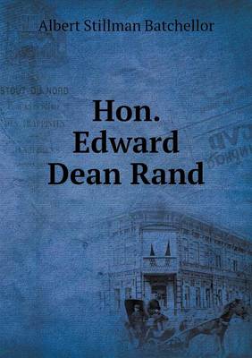 Book cover for Hon. Edward Dean Rand