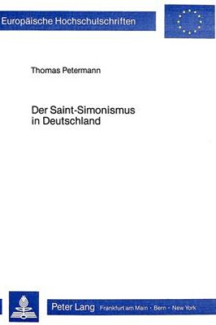 Cover of Der Saint-Simonismus in Deutschland