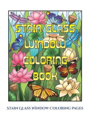 Book cover for Stain Glass Window Coloring Pages