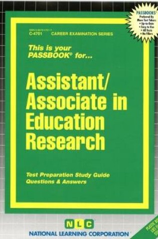 Cover of Assistant/Associate in Education Research