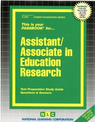 Cover of Assistant/Associate in Education Research