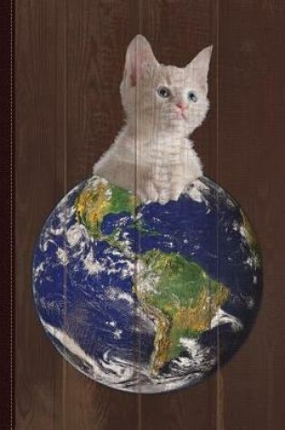 Cover of Space Kitten Ruler of Earth Funny Journal Notebook