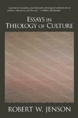 Cover of Essays in Theology of Culture