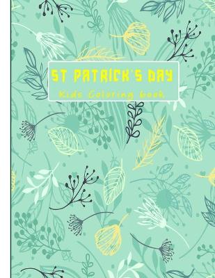 Book cover for St Patrick's day kids coloring book