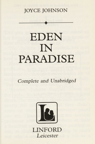Cover of Eden In Paradise