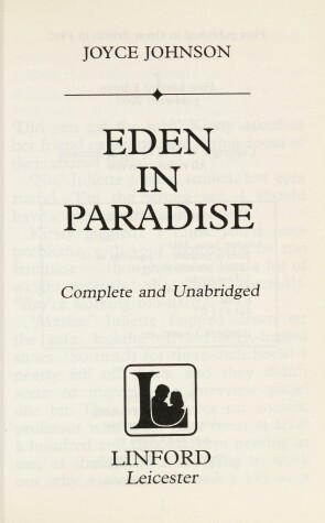Book cover for Eden In Paradise