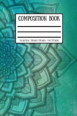 Cover of Cursive Script Mandala Composition Book