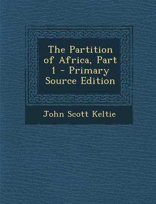 Book cover for Partition of Africa, Part 1