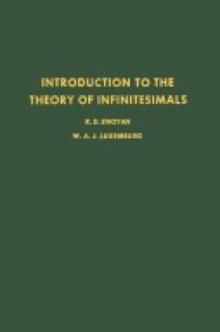 Cover of Introduction to the Theory of Infinitesimals