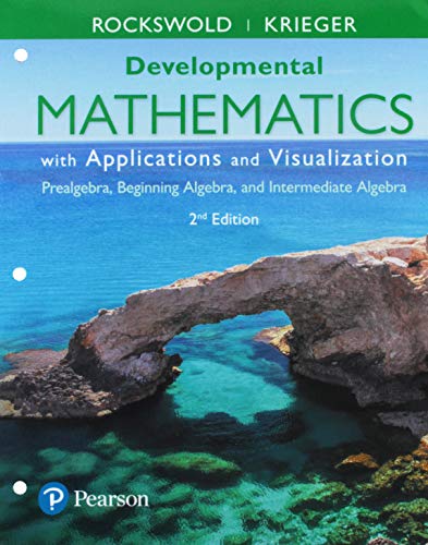 Cover of Developmental Mathematics with Applications and Visualization