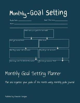 Book cover for Monthly Goal Setting Planner